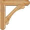 Ekena Millwork Legacy Craftsman Rough Sawn Bracket w/ Offset Brace, Western Red Cedar, 8"W x 34"D x 34"H BKT0806X34X34LEC04RWR - alternate 3